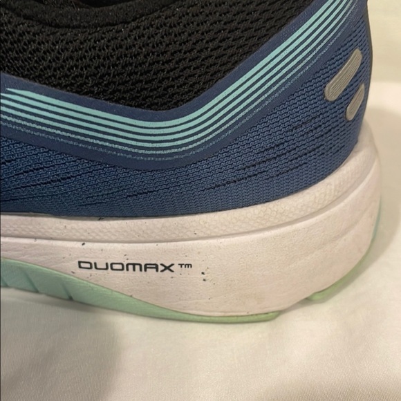 Asics Blue and Black Athletic Shoes with Breathable Mesh - Picture 8 of 11